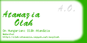 atanazia olah business card
